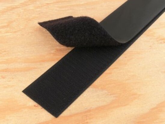 Denser 2 Inch Hook and Loop Tape Sticky Back - 5 Yards (15 Feet) - Strips  Adhesive Heavy Duty Black Roll (2 inch * 15 ft)