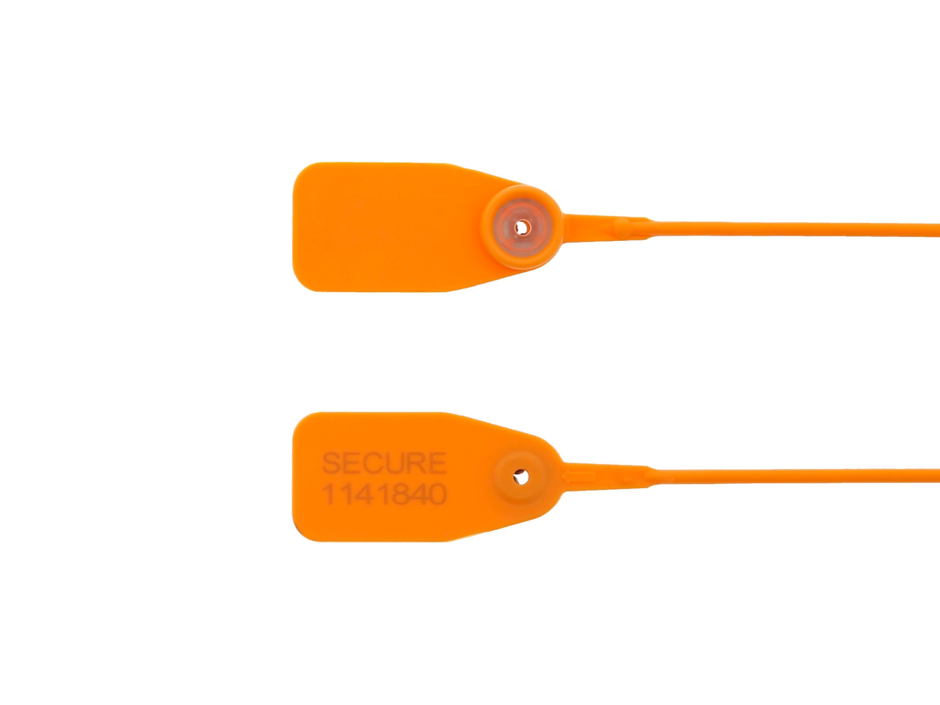 Bag Tek Orange Plastic Sealing Clip - 7 - 6 count box
