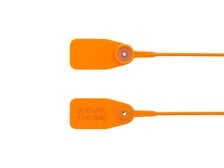 12 1/2 Inch Standard Orange Pull Tight Plastic Seal