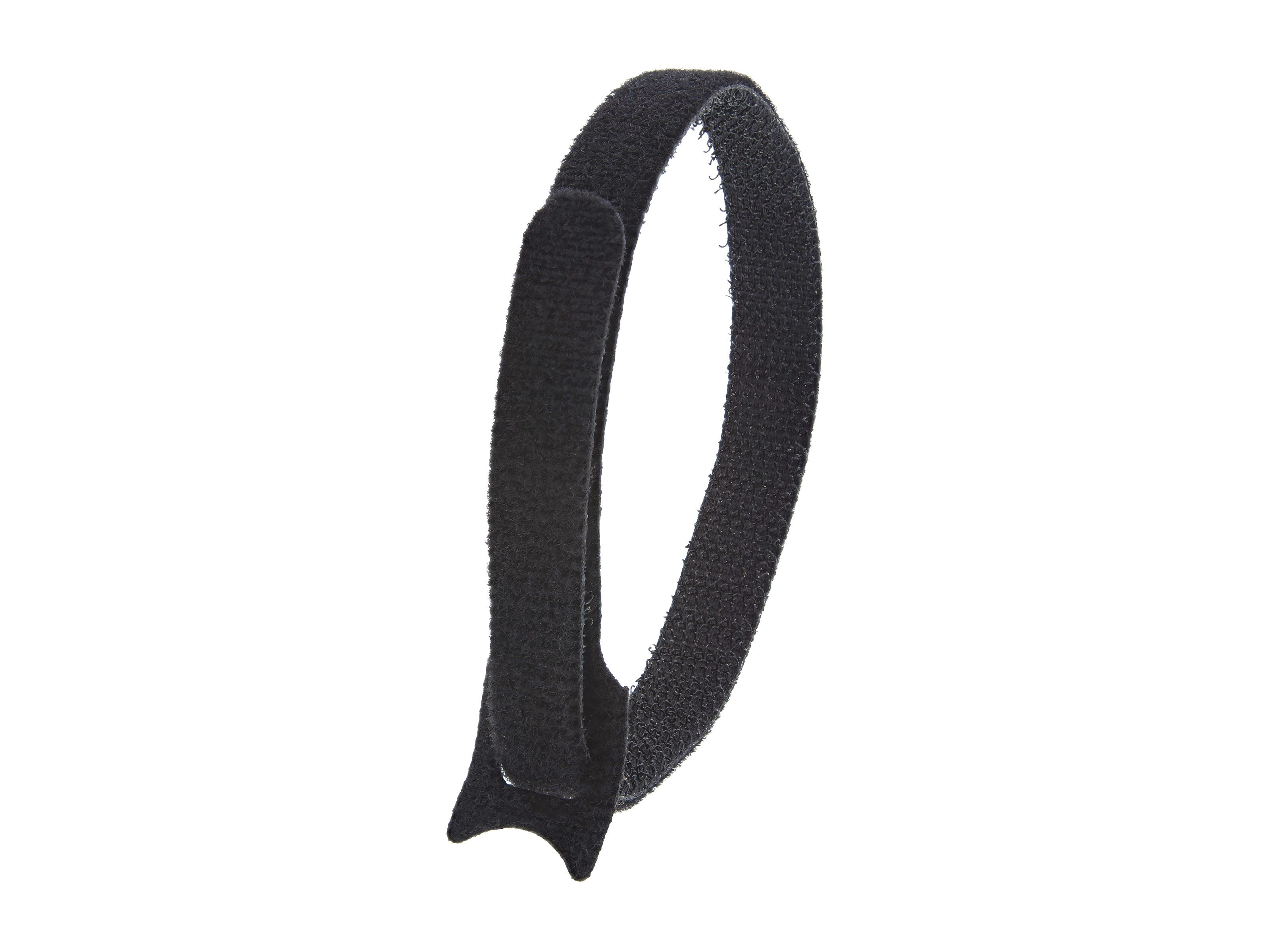 6in Hook and Loop Cable Ties - 50 Pack - Black - Reusable Cable Straps -  Adjustable and Flexible - Cord Organizer Tie/Wraps for Cable Management 