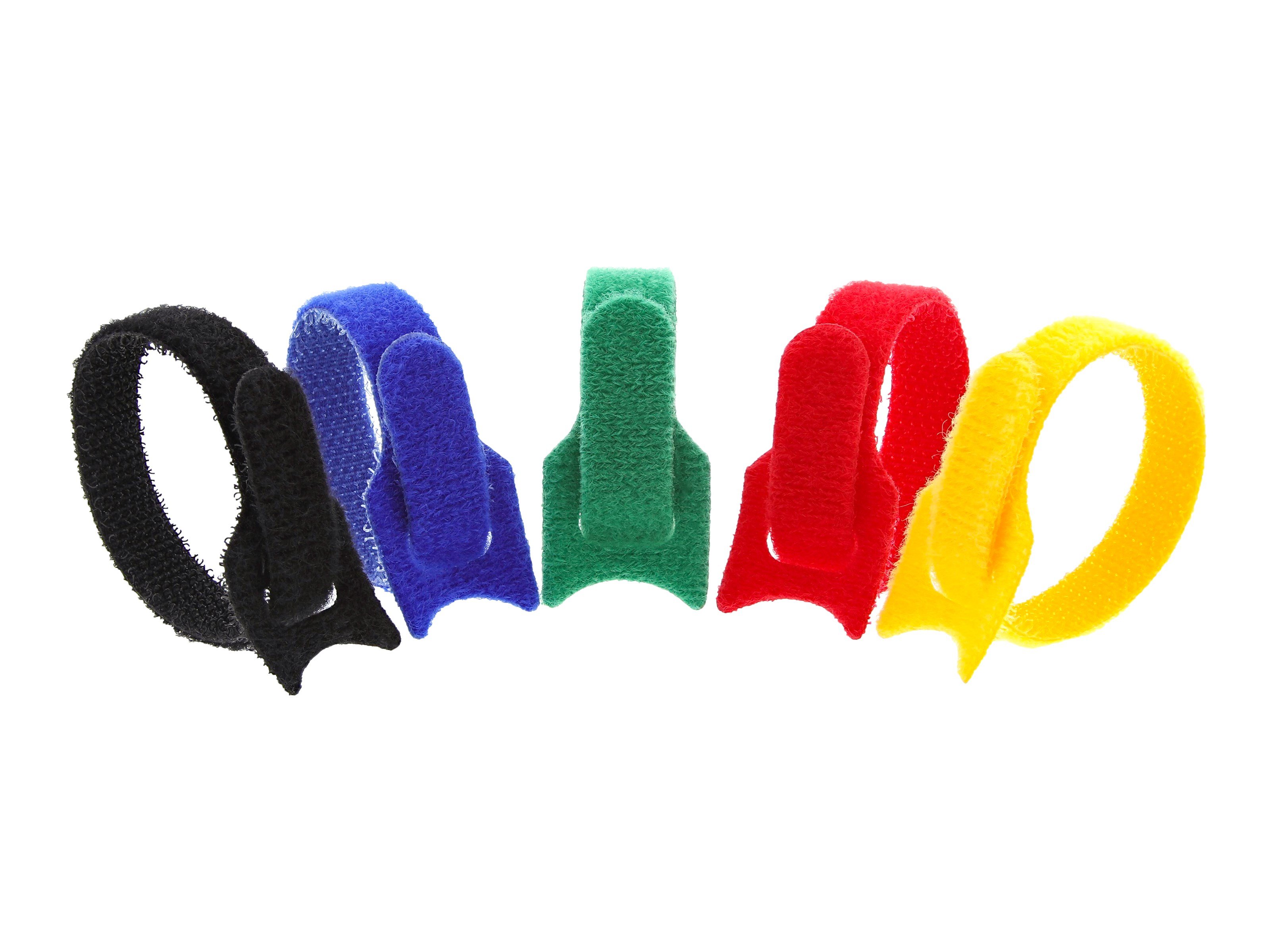 6 Inch Multi-colored Reuseable Tie Wraps - 10 Pack - Secure™ Cable Ties