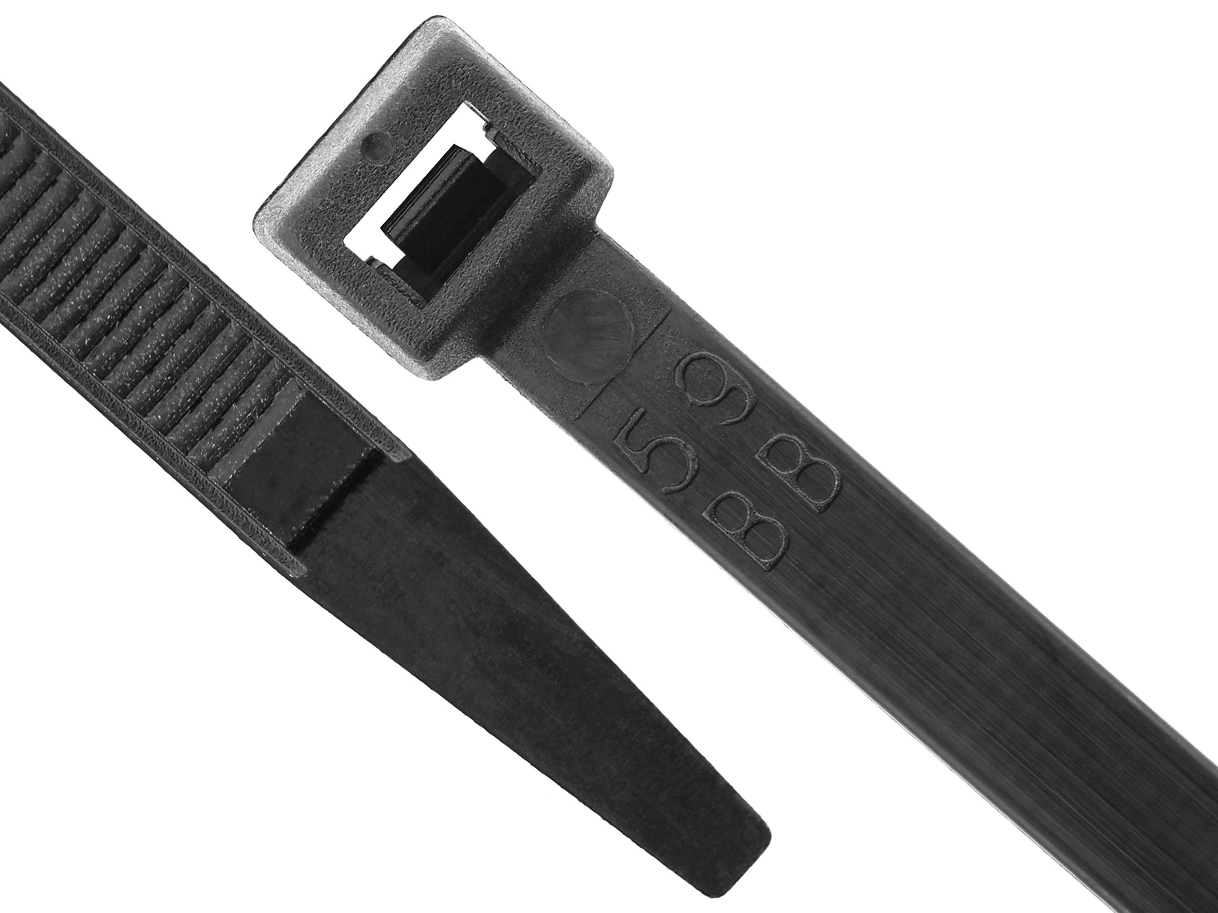 11 in. UV-Resistant Black Cable Ties, 100-Pack