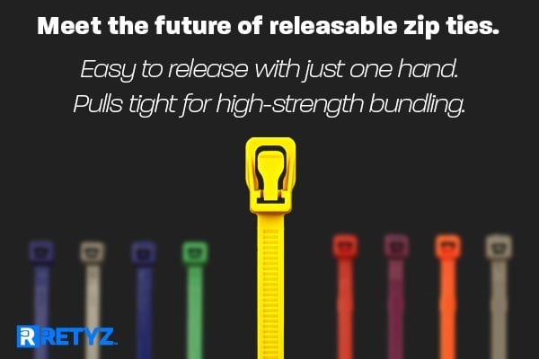 RETYZ Releasable Cable Ties