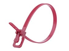 Picture of Plenum EveryTie 10 Inch Maroon Releasable Tie - 100 Pack