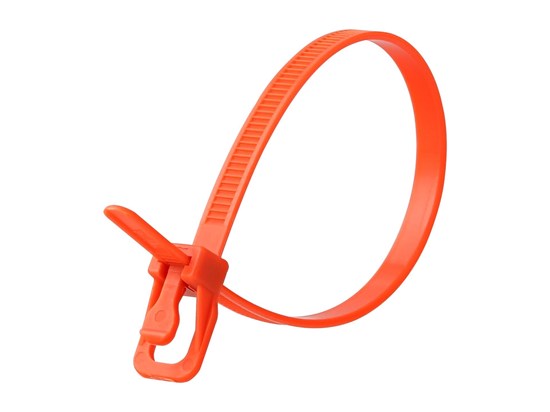Picture of EveryTie 12 Inch Orange Releasable Tie - 20 Pack