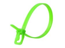 Picture of EveryTie 14 Inch Fluorescent Green Releasable Tie -100 Pack