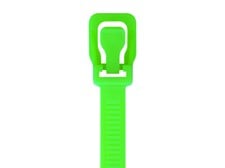 Picture of ProTie 32 Inch Fluorescent Green Releasable Tie - 10 Pack