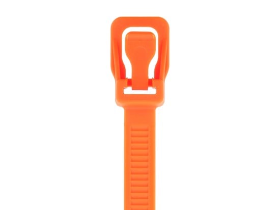 Picture of ProTie 36 Inch Fluorescent Orange Releasable Tie - 10 Pack