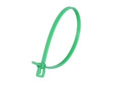 Picture of VersaTie 6 Inch Green Releasable Tie - 100 Pack