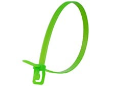 Picture of WorkTie 14 Inch Fluorescent Green Releasable Tie - 20 Pack