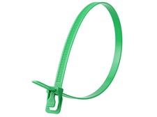 Picture of WorkTie 14 Inch Green Releasable Tie - 20 Pack